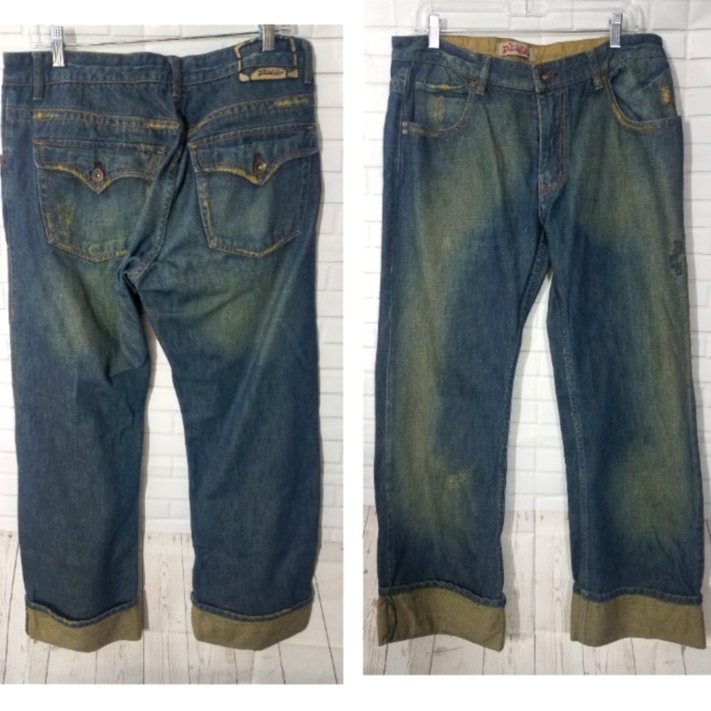 Plugg Distressed Denim Jeans